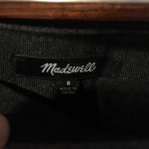 Like New: Madewell studio zip wool mini skirt gray - Picture 6 of 7